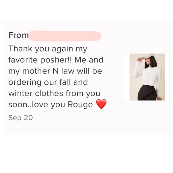 White Turtle Neck Long Sleeve Tee - Picture 8 of 15